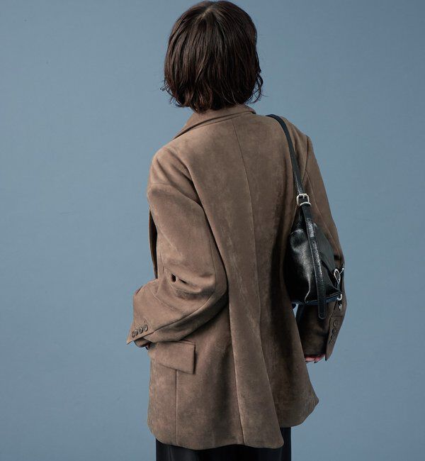  「フェイクスウェードジャケット」|テーラードジャケット|