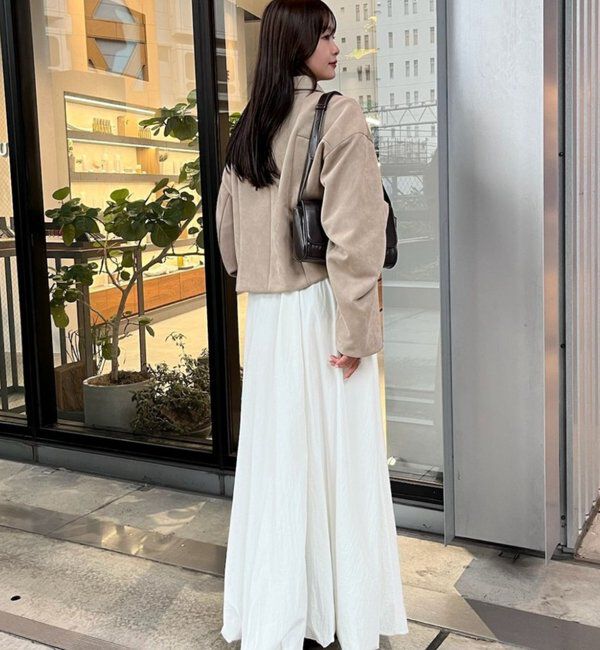  「【本日限定価格】フェイクスウェードショートブルゾン」|その他|