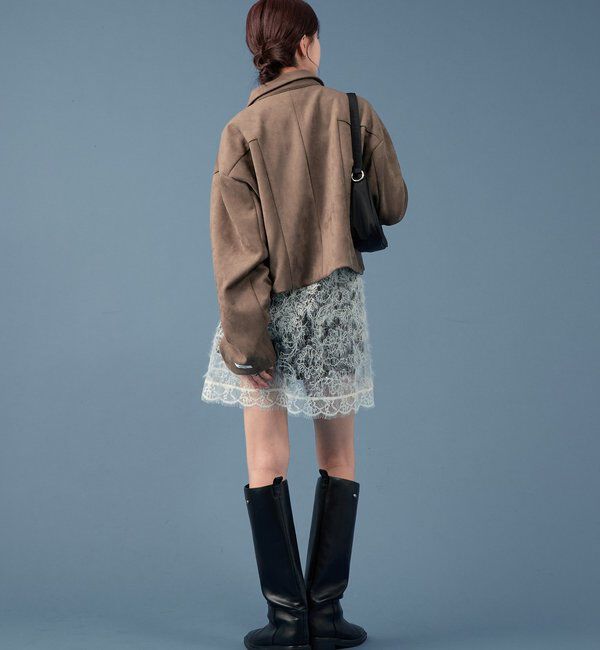  「【本日限定価格】フェイクスウェードショートブルゾン」|その他|