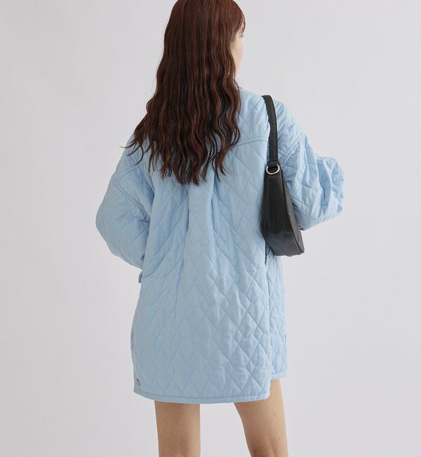  「【WEB限定カラー/カーキ】襟付きキルティングジャケット」|その他|