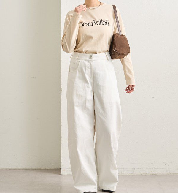  「カラーチビロゴロングTシャツ」|Tシャツ・カットソー|