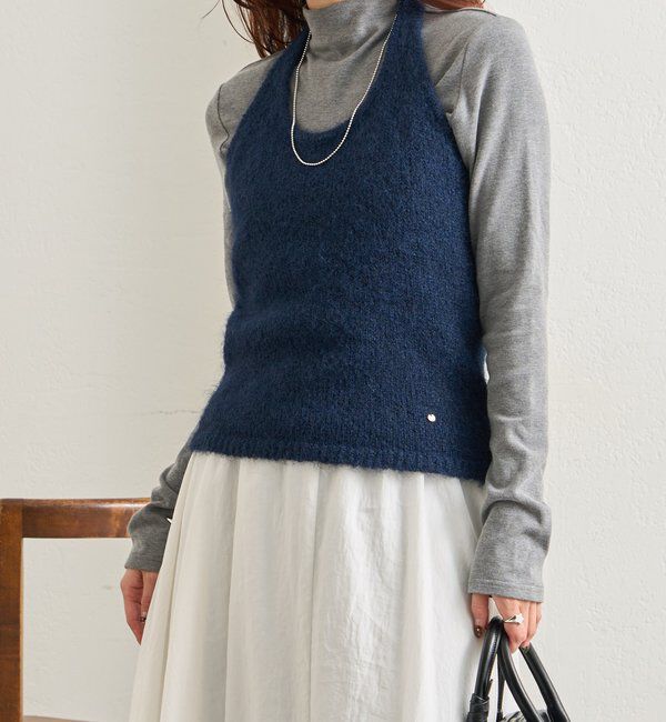  「ふわふわホルターニットビスチェ」|ニット・セーター|