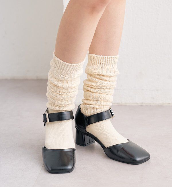  「バックルスクエアパンプス」|パンプス|