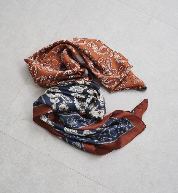  「【GALENA/ガレナ】ペイズリープリントスカーフ」|マフラー|