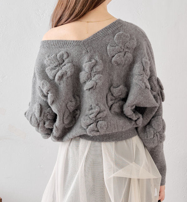  「フラワージャガードニット」|ニット・セーター|