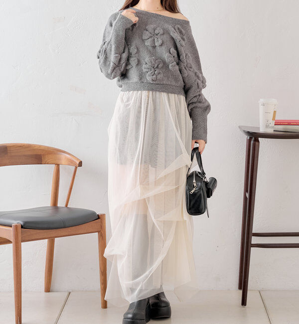  「フラワージャガードニット」|ニット・セーター|