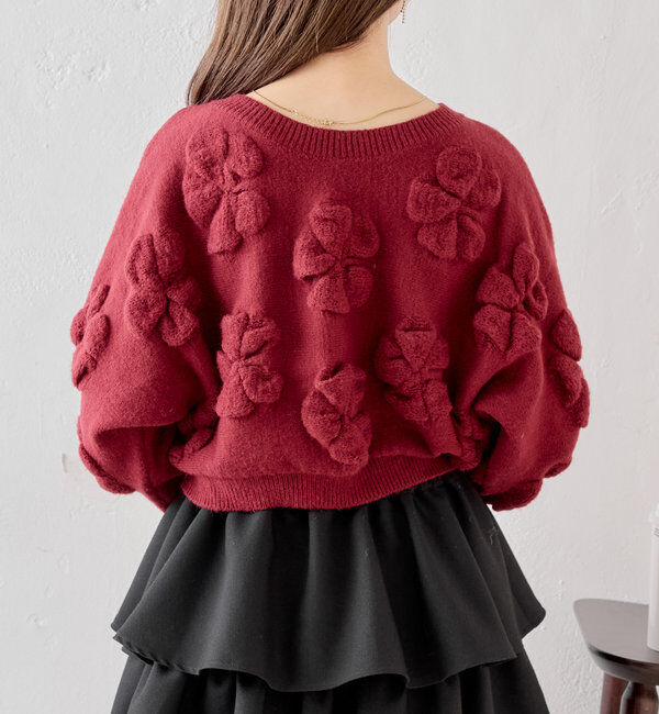  「フラワージャガードニット」|ニット・セーター|