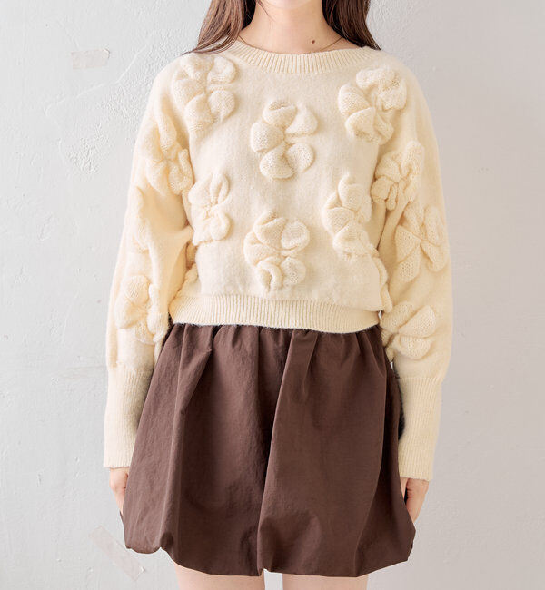  「フラワージャガードニット」|ニット・セーター|