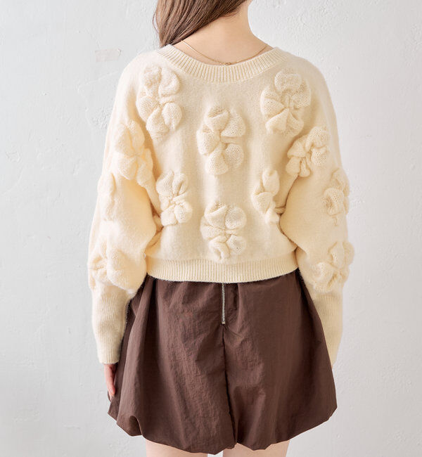  「フラワージャガードニット」|ニット・セーター|