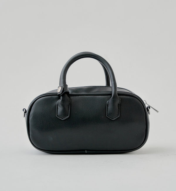  「ハートチャーム付き横長ボストンバッグ」|ボストンバッグ|