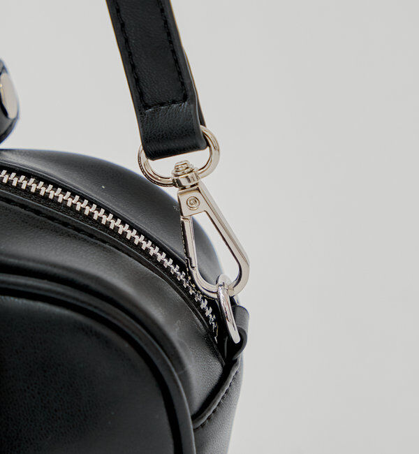  「ハートチャーム付き横長ボストンバッグ」|ボストンバッグ|