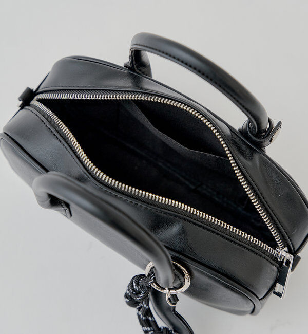  「ハートチャーム付き横長ボストンバッグ」|ボストンバッグ|