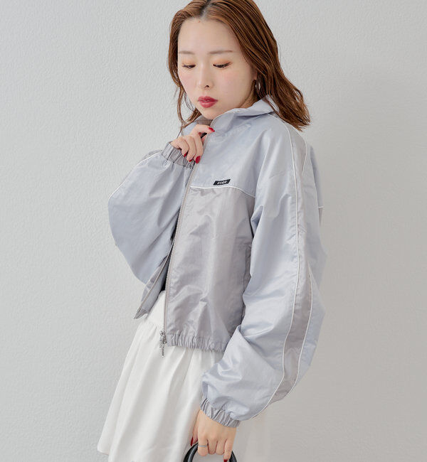  「配色デザインナイロンブルゾン」|ブルゾン・スタジャン|
