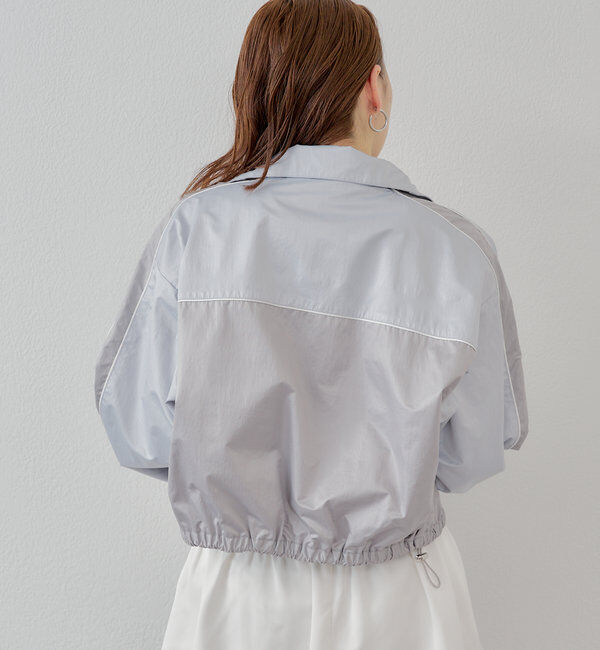  「配色デザインナイロンブルゾン」|ブルゾン・スタジャン|