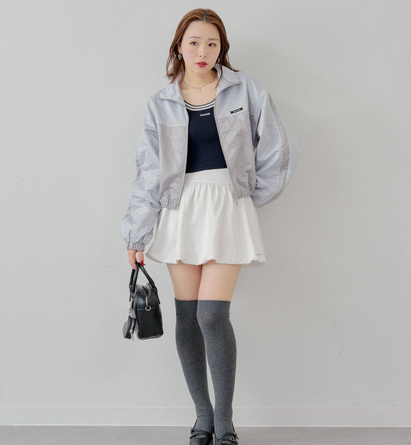  「配色デザインナイロンブルゾン」|ブルゾン・スタジャン|