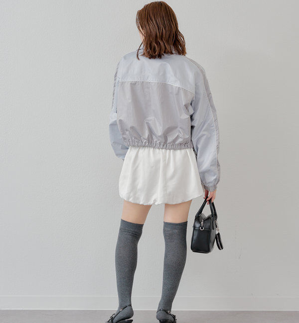  「配色デザインナイロンブルゾン」|ブルゾン・スタジャン|