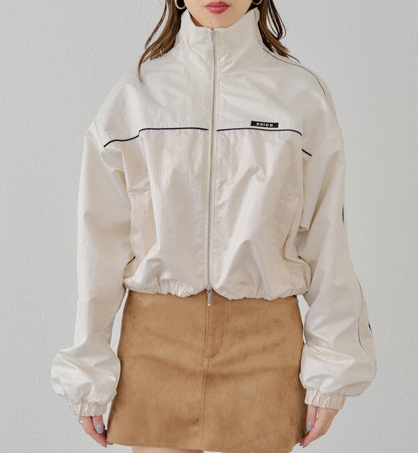  「配色デザインナイロンブルゾン」|ブルゾン・スタジャン|