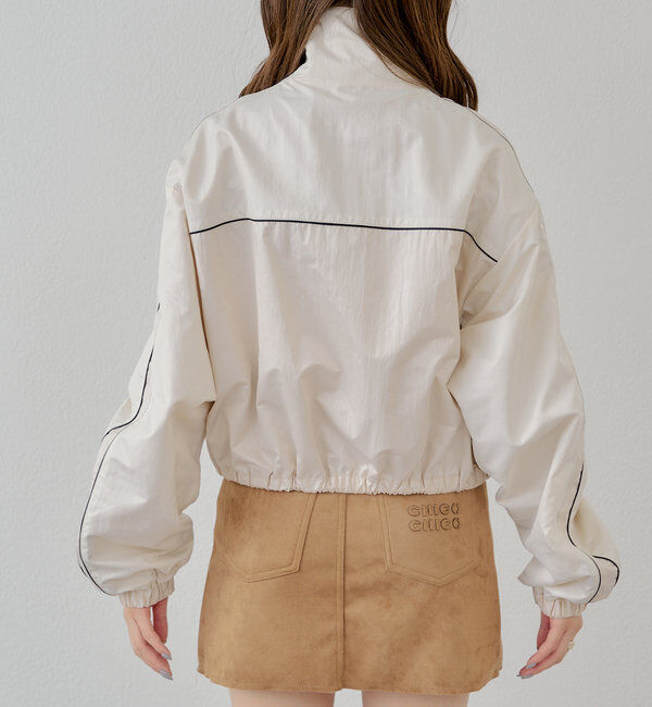  「配色デザインナイロンブルゾン」|ブルゾン・スタジャン|