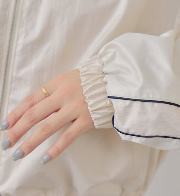  「配色デザインナイロンブルゾン」|ブルゾン・スタジャン|