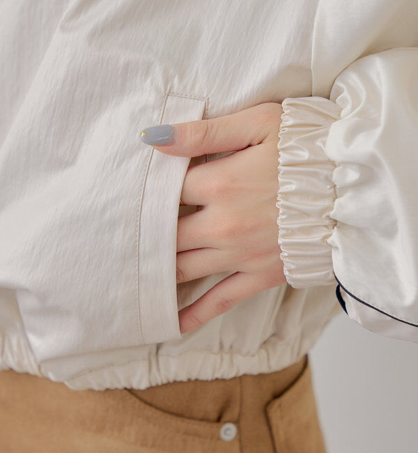  「配色デザインナイロンブルゾン」|ブルゾン・スタジャン|