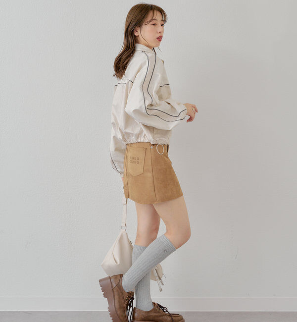  「配色デザインナイロンブルゾン」|ブルゾン・スタジャン|