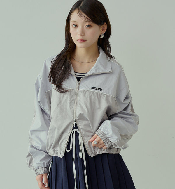  「配色デザインナイロンブルゾン」|ブルゾン・スタジャン|