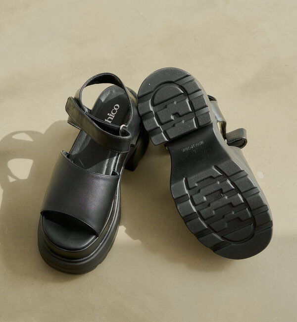  「厚底ボリュームソールサンダル」|サンダル|