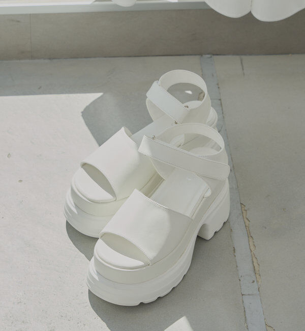  「厚底ボリュームソールサンダル」|サンダル|