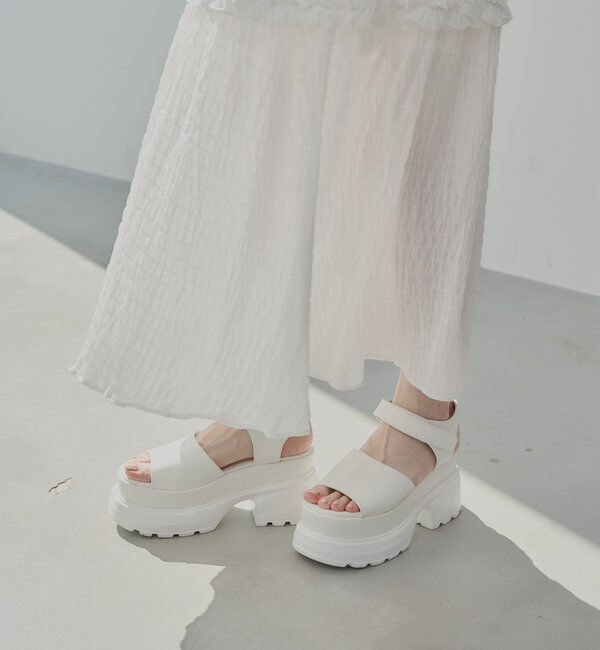  「厚底ボリュームソールサンダル」|サンダル|