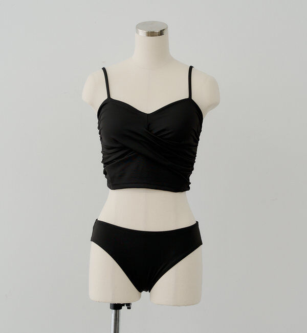  「【水着】花柄肩リボンキャミチュニック3点セット」|ビキニ|