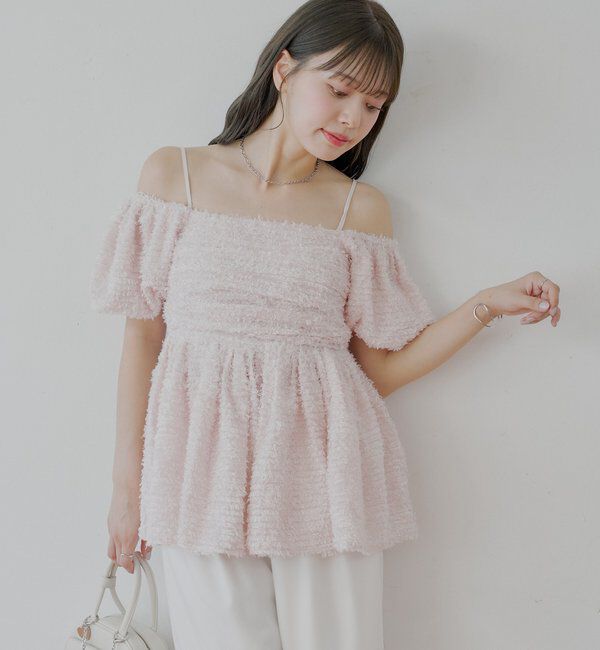  「フェザーペプラムブラウス」|シャツ・ブラウス|