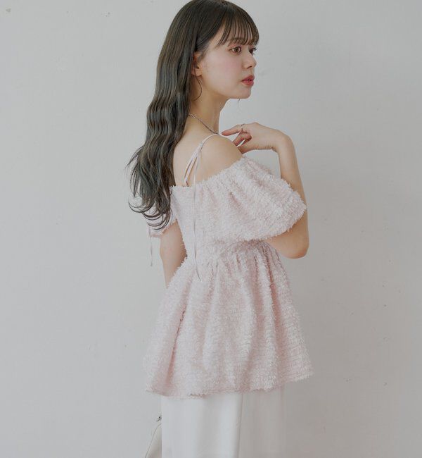  「フェザーペプラムブラウス」|シャツ・ブラウス|