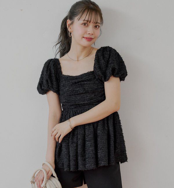  「フェザーペプラムブラウス」|シャツ・ブラウス|