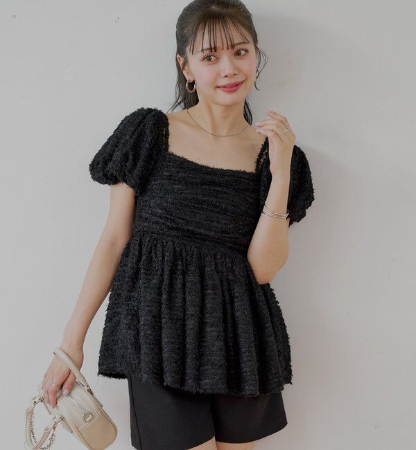  「フェザーペプラムブラウス」|シャツ・ブラウス|