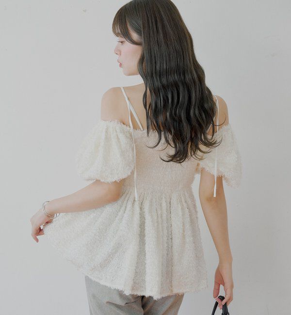  「フェザーペプラムブラウス」|シャツ・ブラウス|