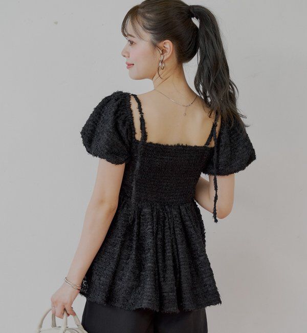  「フェザーペプラムブラウス」|シャツ・ブラウス|