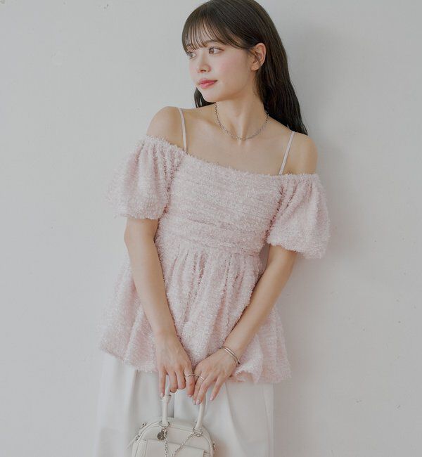  「フェザーペプラムブラウス」|シャツ・ブラウス|