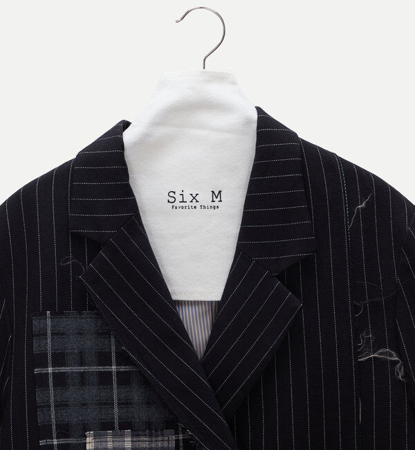  「【Six M/シックスエム】パッチワークジャケット」|テーラードジャケット|