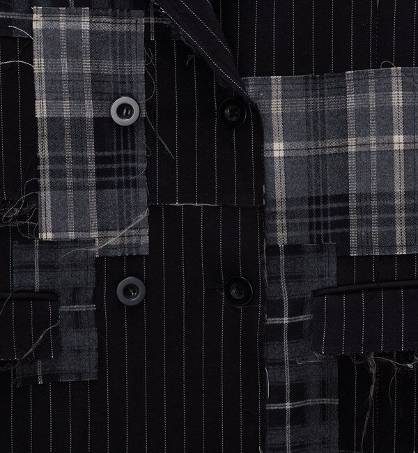  「【Six M/シックスエム】パッチワークジャケット」|テーラードジャケット|