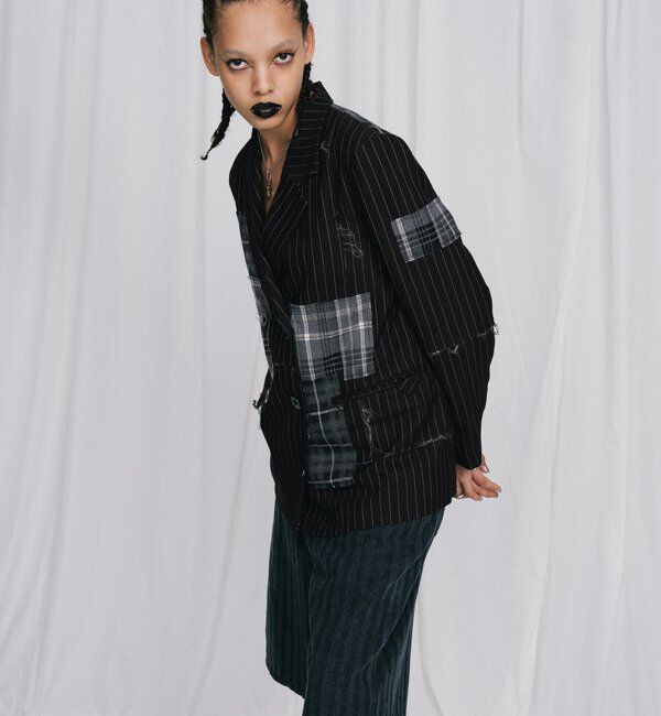  「【Six M/シックスエム】パッチワークジャケット」|テーラードジャケット|