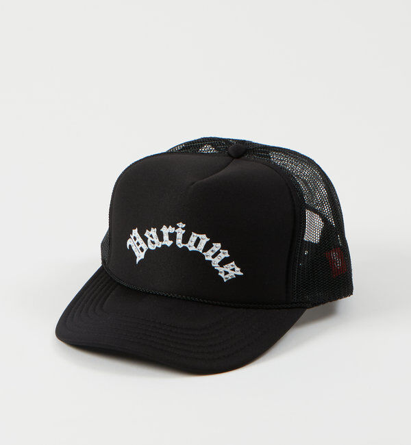  「VARIOUSNOロゴプリントラインストーンメッシュCAP/OTTO(オットー)」|ハット|