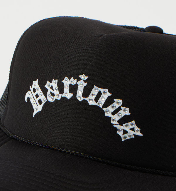  「VARIOUSNOロゴプリントラインストーンメッシュCAP/OTTO(オットー)」|ハット|