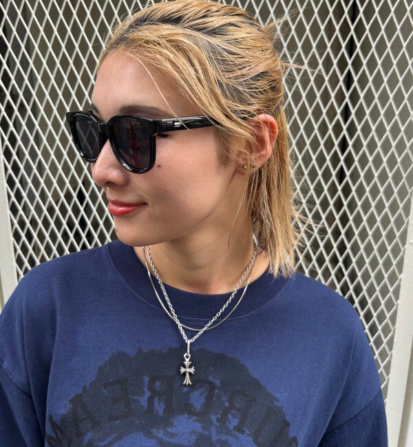  「スクエアカラーサングラス」|サングラス|