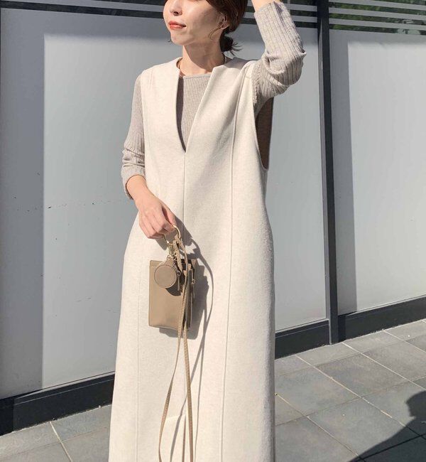  「ストレッチメルトンワンピース」|ワンピース|