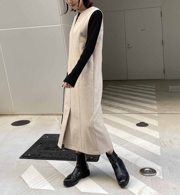  「ストレッチメルトンワンピース」|ワンピース|