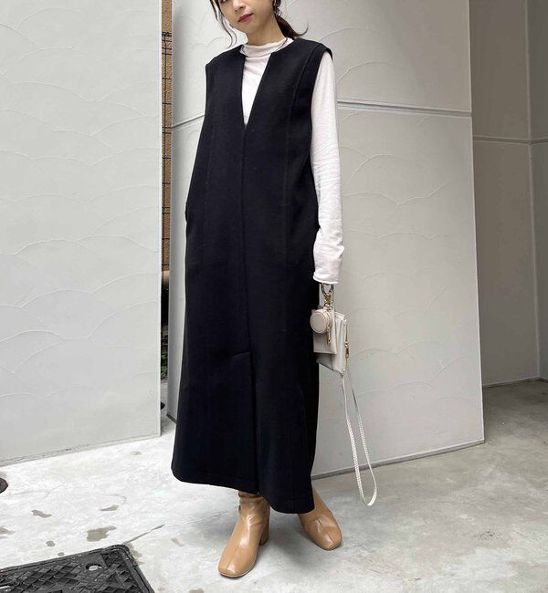  「ストレッチメルトンワンピース」|ワンピース|