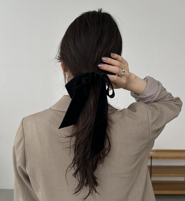  「〈GOLDY/ゴールディ〉ベロアリボンヘアカフ」|リング|