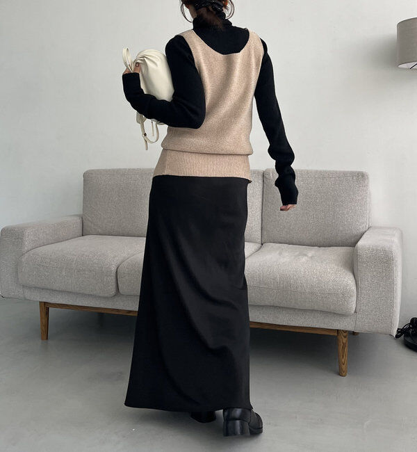  「モールZIPベスト」|ニット・セーター|