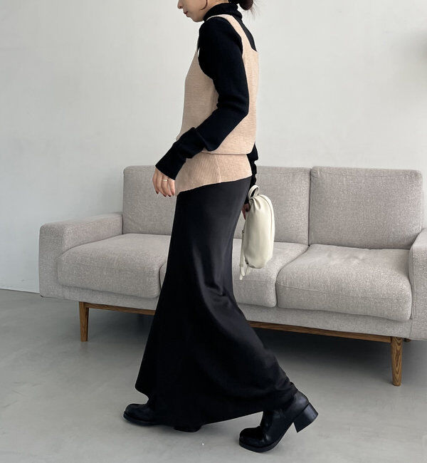  「モールZIPベスト」|ニット・セーター|