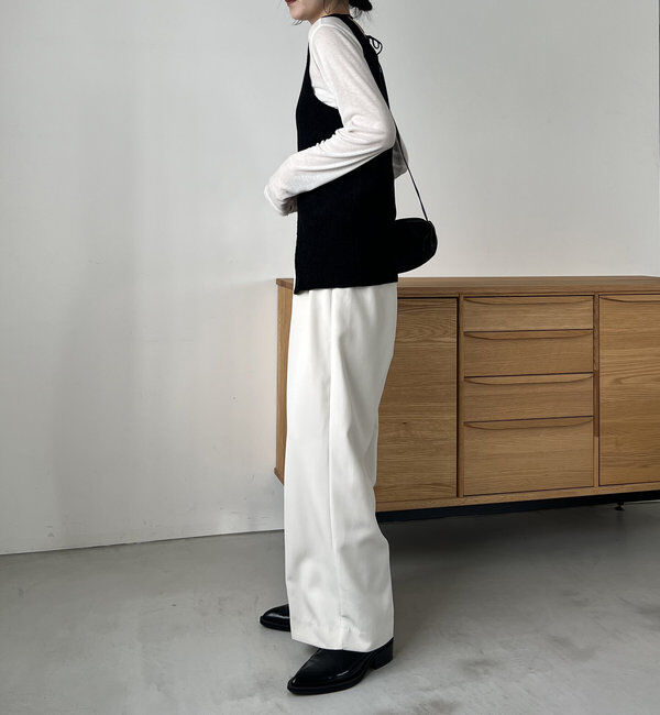  「モールZIPベスト」|ニット・セーター|